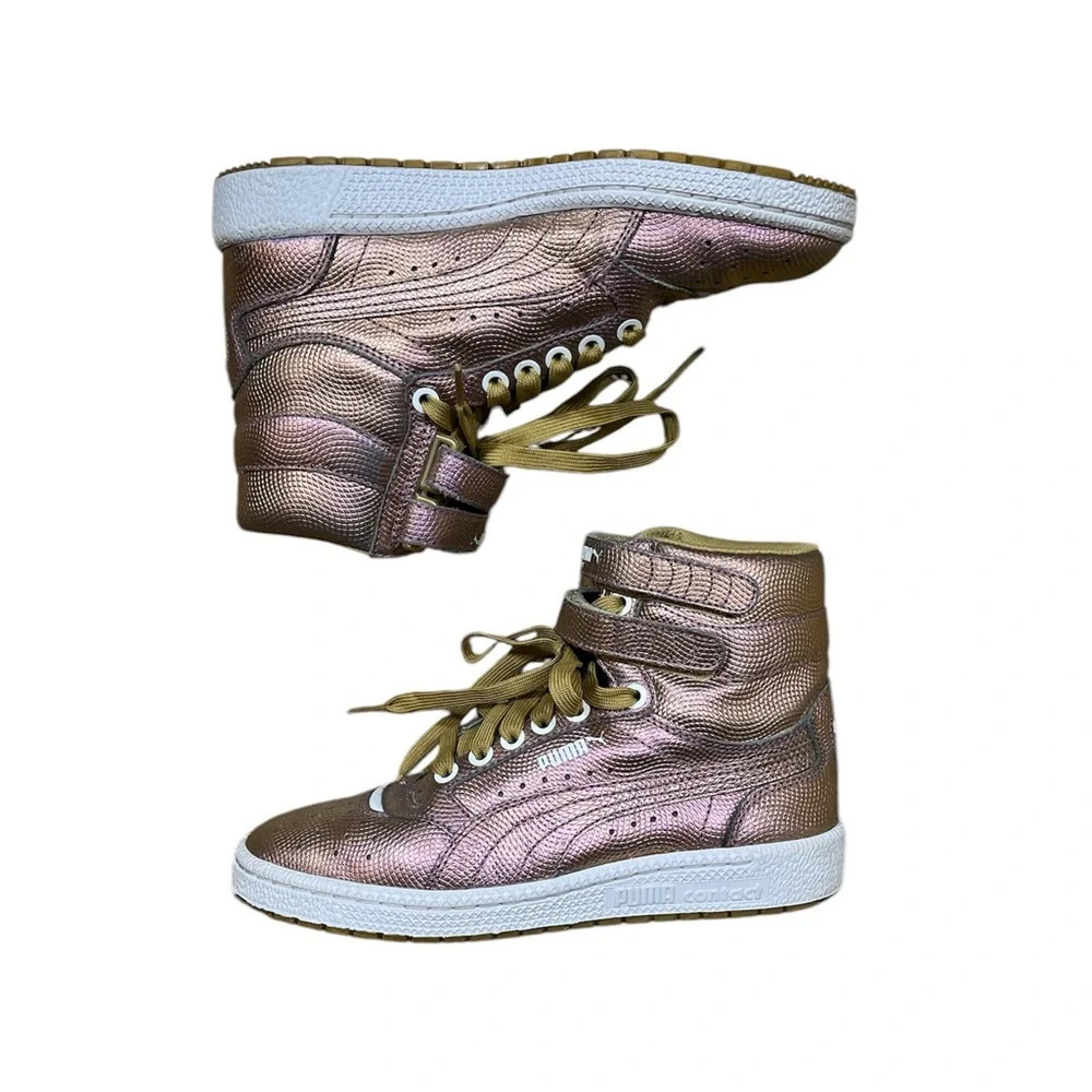 Puma Sky II Hi Holo High Tops Junior Kids Youth Sneakers Tennis Shoes Size 4.5